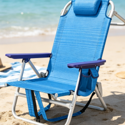 Heavy-Duty Folding Camping Recliner with Cup Holder and Storage Pocket